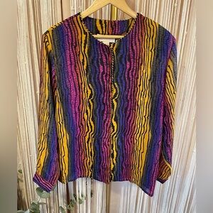 Vintage Jordan Multicolor Striped blouse
